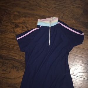 Cotton can mini body on dress fitted